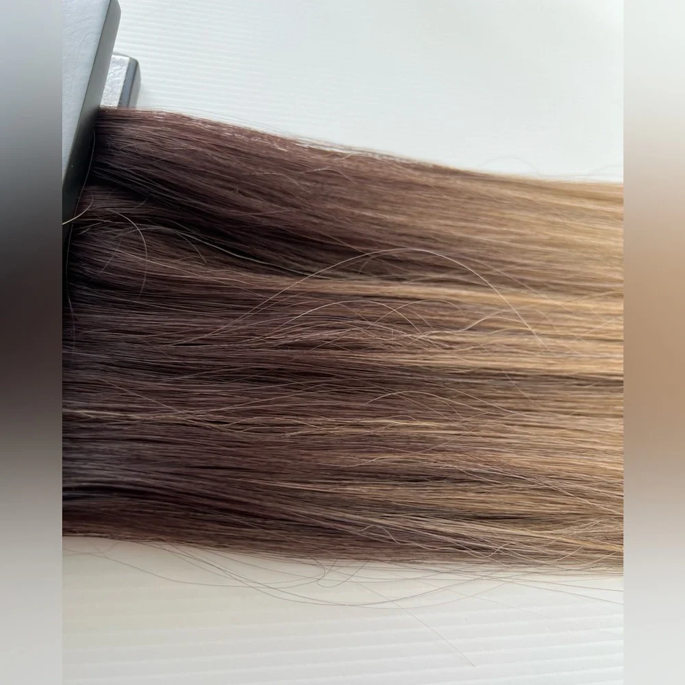Long Blonde Clip ins Hair extensions - Human hair Blend